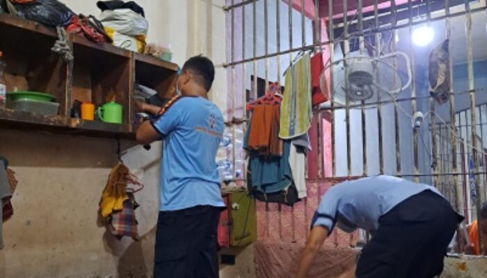 KPR Rutan Labuhandeli Geledah Kamar Hunian WBP