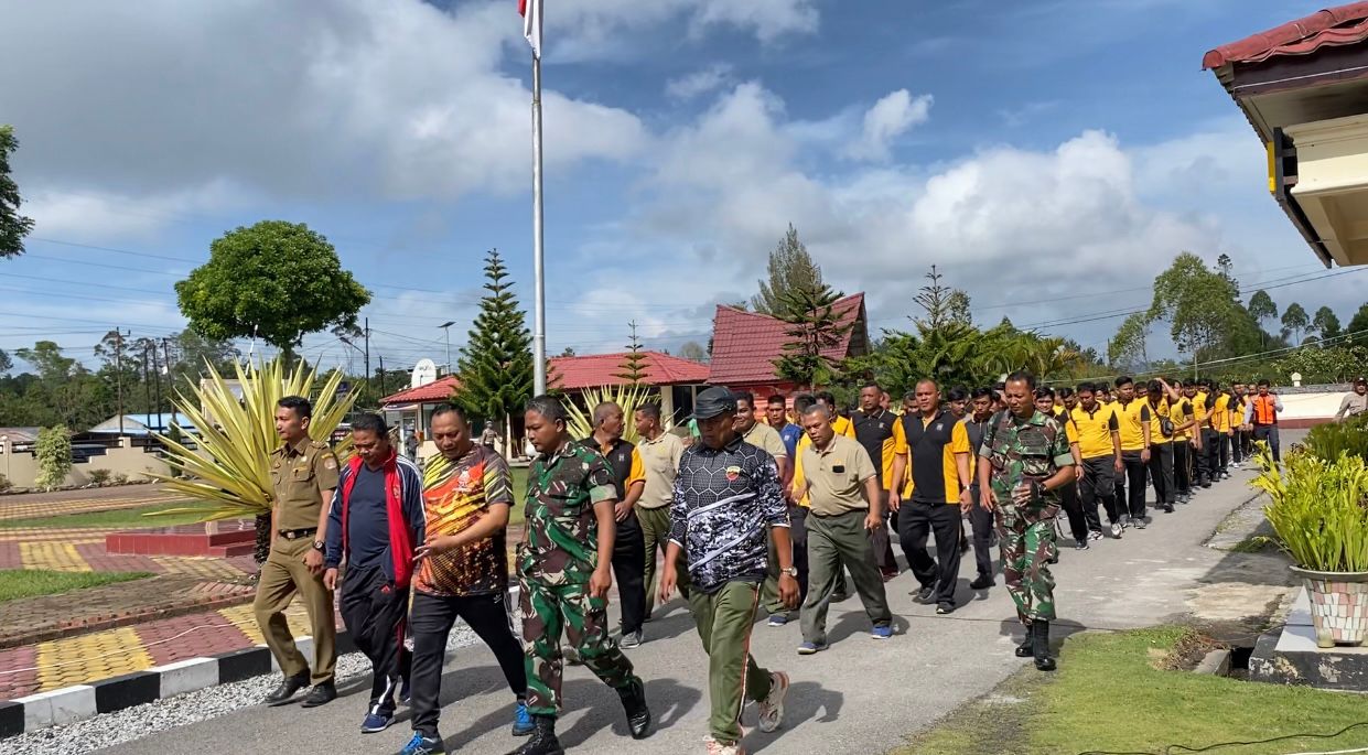 Polres Humbahas Olahraga Bersama