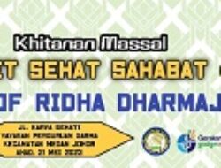 Mei Hingga Juni, Prof.Ridha Dharmajaya Gelar Khitanan Massal Di 4 Kecamatan Di Medan