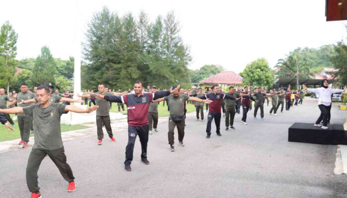 Polres-Kodim 0110 Abdya Olahraga Bersama