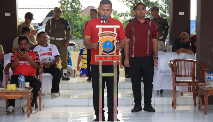 Polres Binjai Gelar Turnamen 4 Cabor
