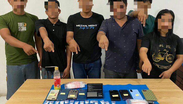 Polres P. Siantar Ringkus 7 Pelaku Terlibat Sabu Dan Ganja