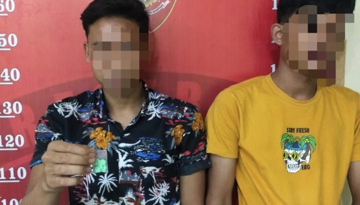 Polsek Batangkuis Tangkap Dua Pemuda Diduga Pengedar Ekstasi
