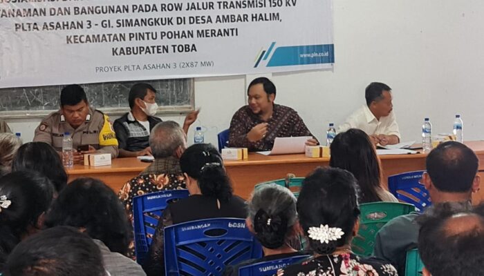 Masyarakat Desa Ambar Halim Hadiri Sosialisasi Dan Pengumuman Hasil Inventarisasi ROW