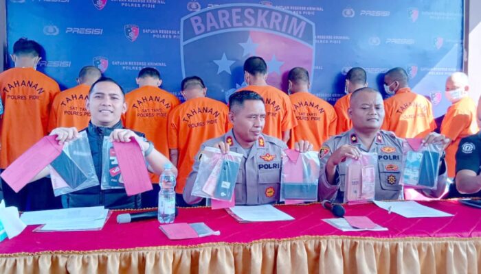 Polres Pidie Tabuh Genderang Perang Terhadap Pelaku Judi