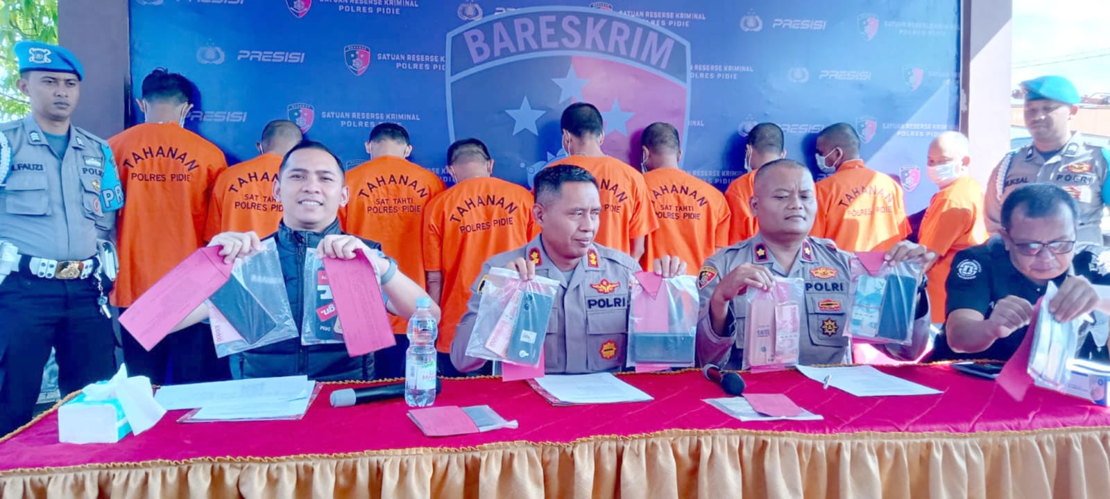 Polres Pidie Tabuh Genderang Perang Terhadap Pelaku Judi