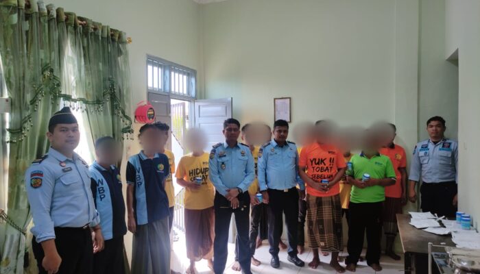 Belasan WBP Lapas Lhokseumawe Jalani Tes Urine