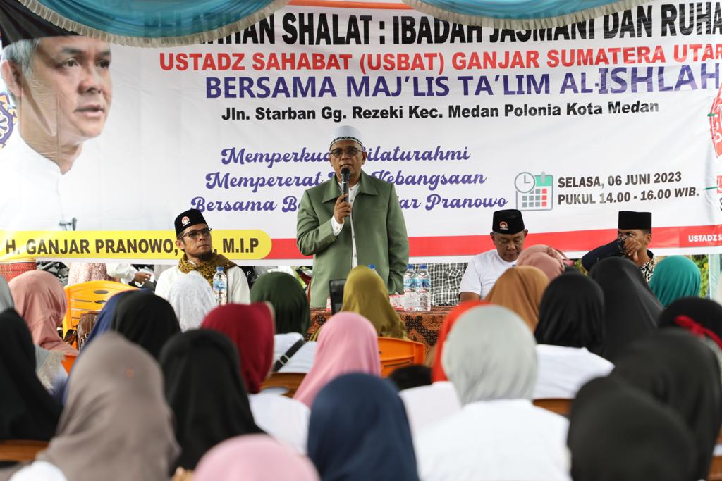 Bersama Majelis Taklim Al-Ishlah, Usbat Ganjar Sumut Beberkan Manfaat Salat Bagi Kesehatan Jasmani dan Rohani
