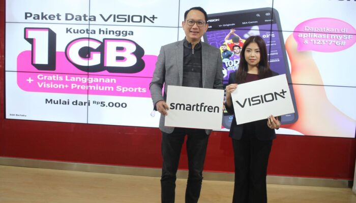 Smartfren Luncurkan Paket Data Vision+, Pelanggan Semakin Mudah Akses Puluhan Ribu Konten Berkualitas