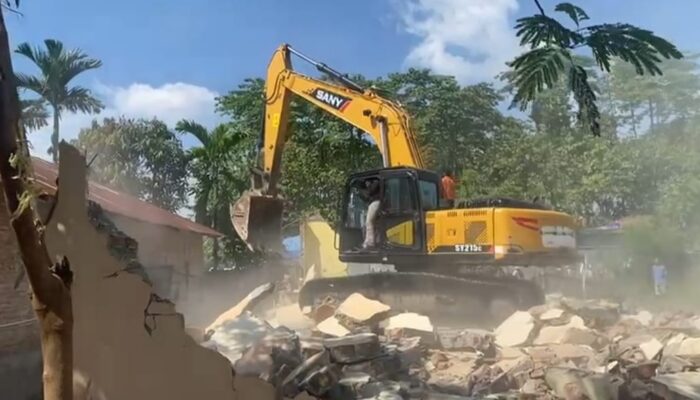 Penertiban HGU No 152 Sampali Berlanjut, 3 Rumah dibongkar