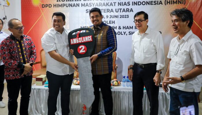 Menteri Yasonna Laoly Launching Rumah Singgah Dan Ambulans HIMNI Sumut