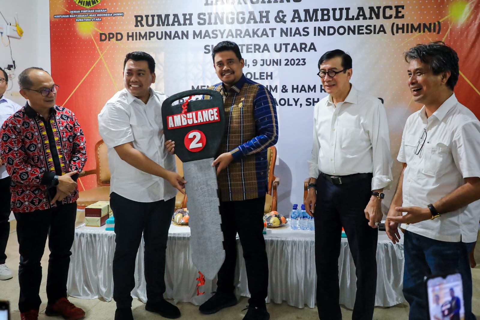 Menteri Yasonna Laoly Launching Rumah Singgah Dan Ambulans HIMNI Sumut