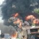 Gudang BBM Dan Dua Rumah Di Medan Deli Ludes Terbakar