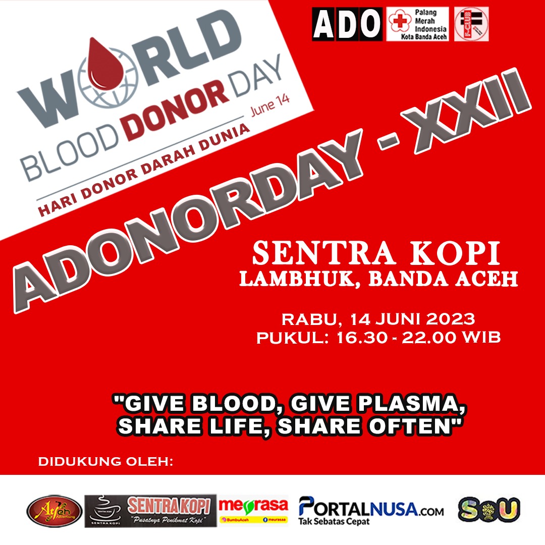 ADO Ajak Warga Donor Darah