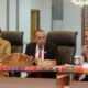 GUBSU Edy Rahmayadi, bersama dengan Plt. Direktur Koordinasi dan Supervisi Wilayah I KPK Edi Suryanto (kanan) dan Sekdaprovsu Arief S. Trinugroho, saat menghadiri Rakor Pencegahan Korupsi Sektor Pertanahan di Provinsi Sumut. Waspada/Ist