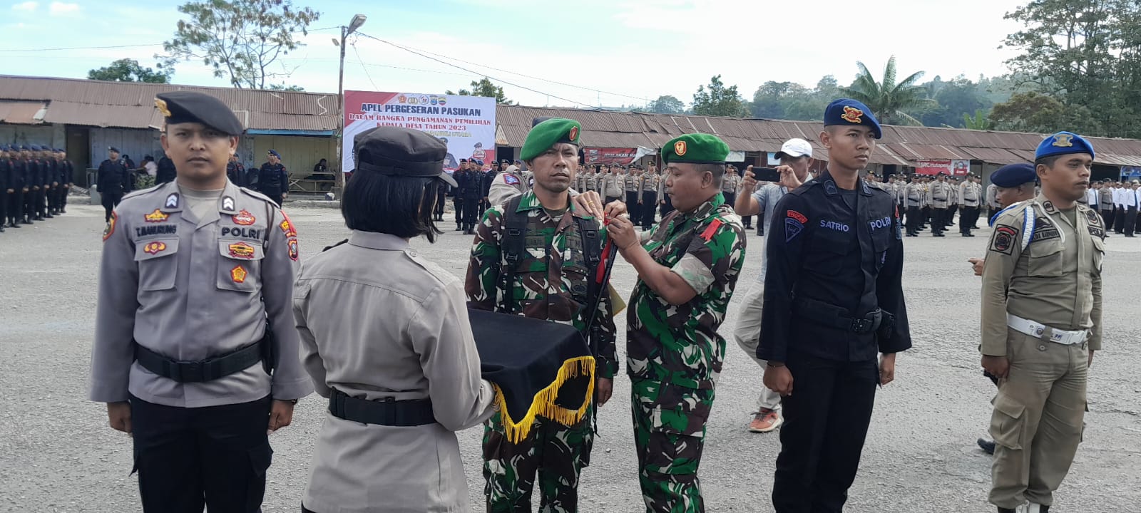 692 Personel Diturunkan Amankan Pilkades Serentak Kabupaten Taput