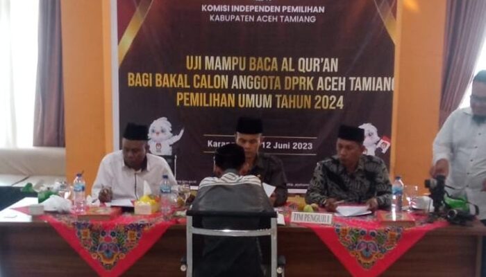 Ketika 289 Bacaleg Ecek-ecek Di Aceh Tamiang Tak Ikut Uji Mampu Baca Alquran