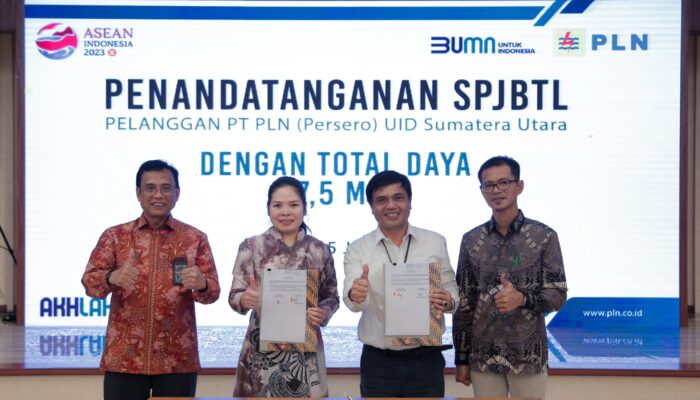 Percepat Laju Ekonomi, PLN UID Sumut Teken PJBTL Sektor Industri Dan Bisnis 47,5 MVA