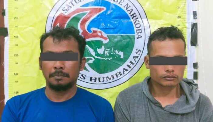 Polres Humbahas Tangkap Dua Tersangka Pemilik Sabu