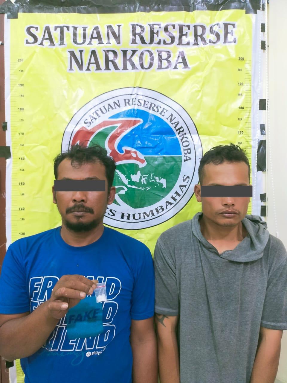 Polres Humbahas Tangkap Dua Tersangka Pemilik Sabu