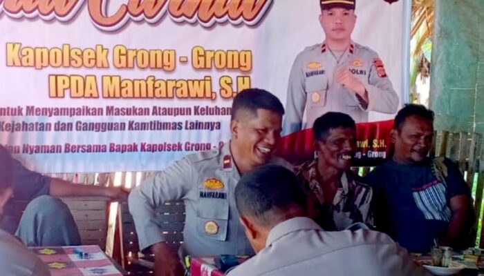Jumat Curhat, Kapolsek Grong-Grong Imbau Warga Tak Bakar Sampah