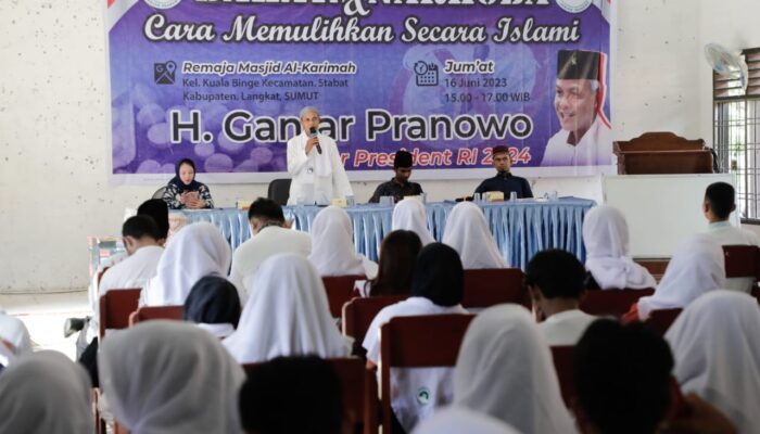 TGS Ganjar Perkuat Spiritualitas Remaja Sumut Agar Terhindar dari Narkoba