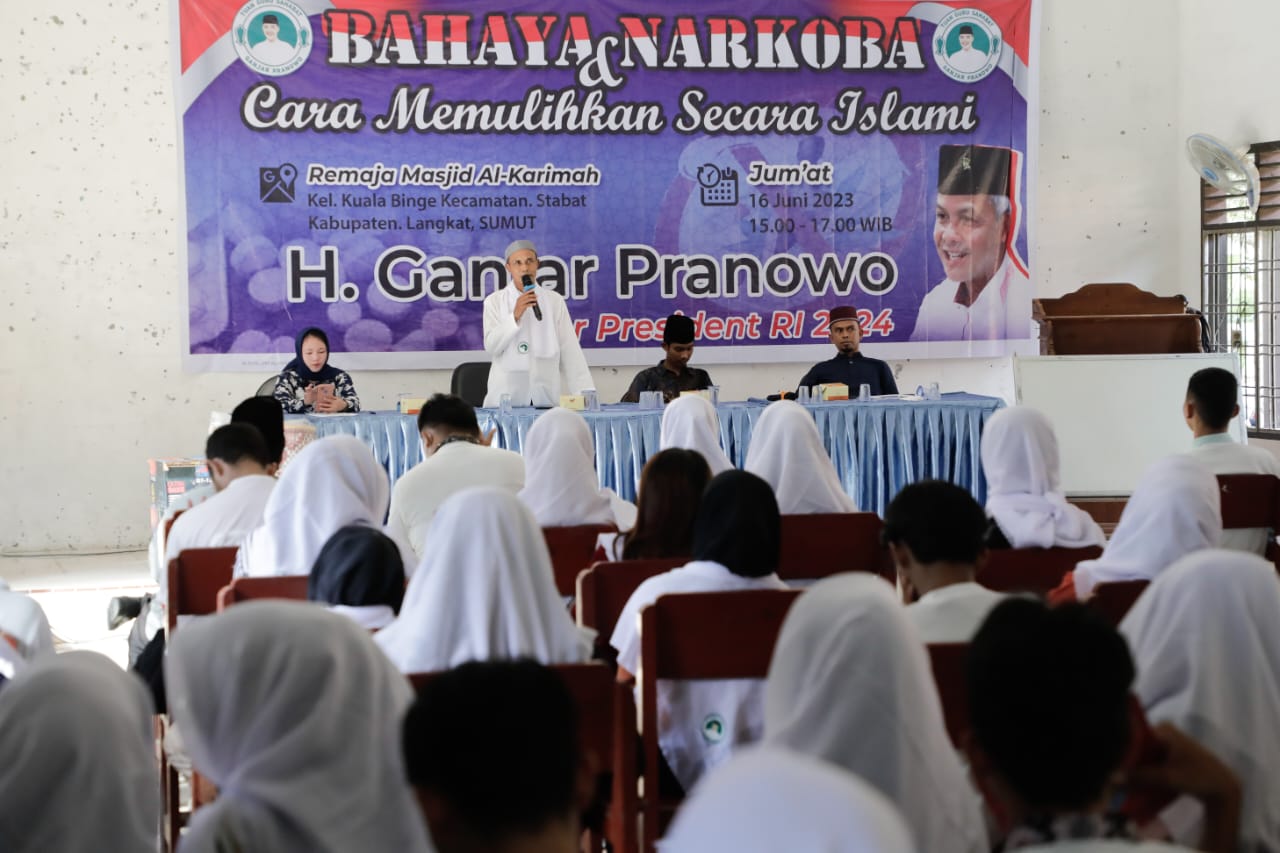 TGS Ganjar Perkuat Spiritualitas Remaja Sumut Agar Terhindar dari Narkoba