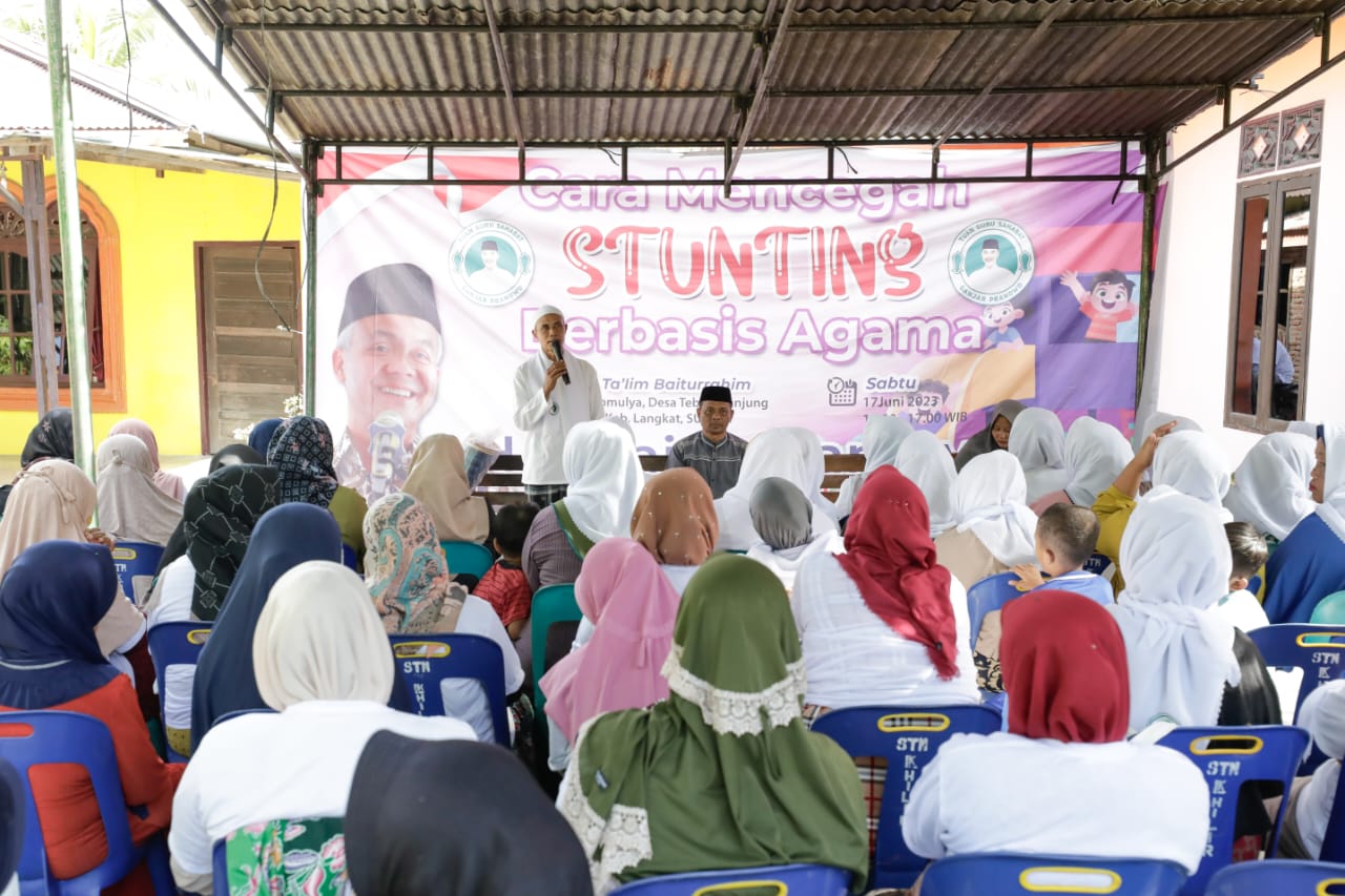 TGS Ganjar Cegah Stunting dengan Pendekatan Islami kepada Kaum Ibu di Sumut