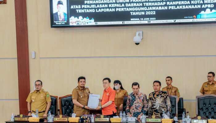 Raih WTP 3 Tahun Berturut-turut, F-PDI Perjuangan & F-PKS Apresiasi Kinerja Pemko Medan