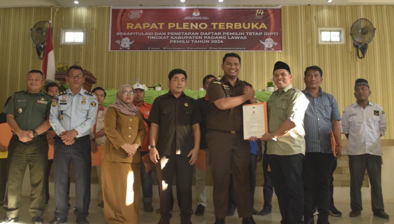 KPU Palas Keluarkan Penetapan DPT Kabupaten Padanglawas