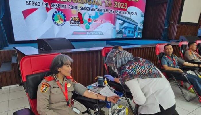 Serdik Sespimmen Dikreg 63 Gelar Donor Darah Dan Baksos