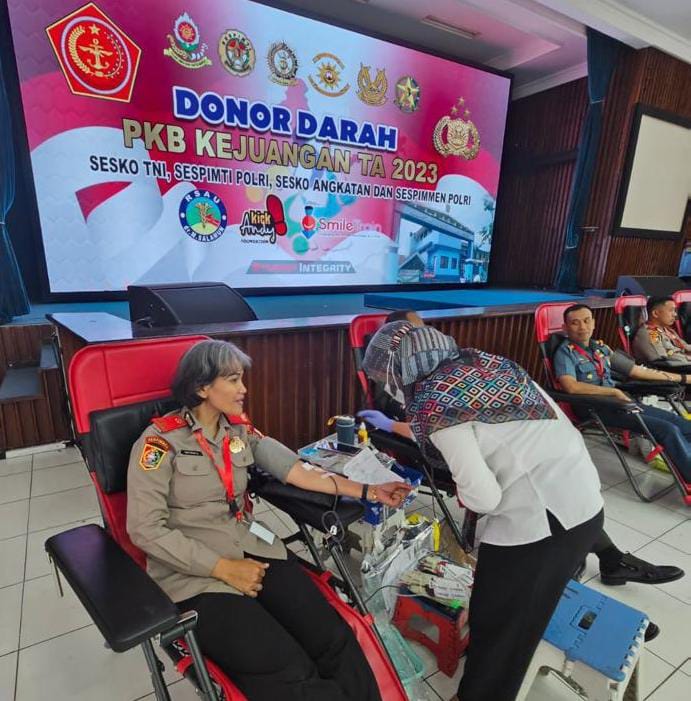 Serdik Sespimmen Dikreg 63 Gelar Donor Darah Dan Baksos