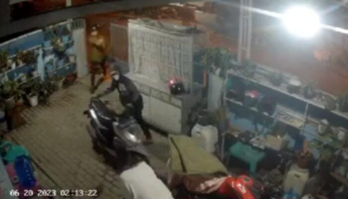 Dua Menit, Tiga Sepedamotor Disikat Maling Di Medan Deli