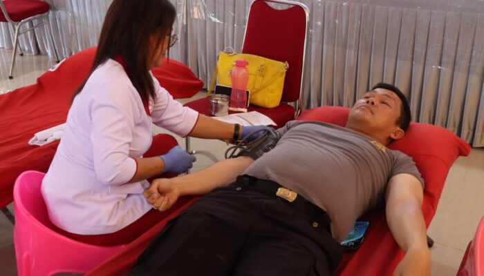 Polres Simalungun Dan Bhayangkari Gelar Kegiatan Donor Darah