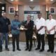 Foto bersama General Manager Awaluddin hafid beserta jajaran PLN (3 dari kiri) dan Gubernur Sumut Edy Rahmayadi beserta jajaran pemprov Sumut (4 dari kanan).