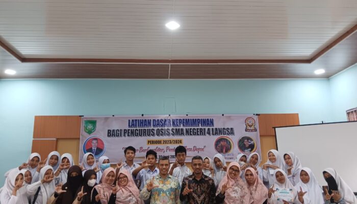 SMAN 4 Langsa Bekali Pelajar Latihan Dasar Kepemimpinan