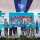 General Manager PLN UID Sumatera Utara Awaluddin Hafid (3 dari kanan) beserta jajaran Management dan EVP STI Wahyu Ahadi Rouzi (3 dari kiri), secara simbolis meresmikan Go live MRWI dengan menekan sirine.