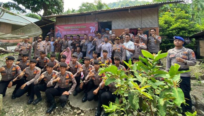 Polres Sabang Bedah Rumah Warga Kurang Mampu