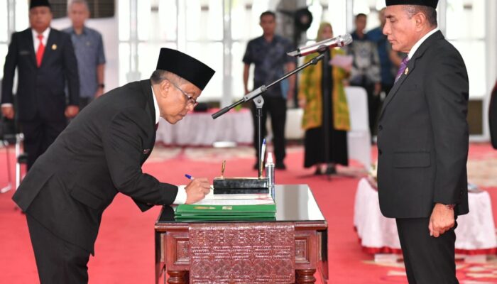Gubsu Lantik Marlindo Harahap Jadi Kadis PUPR