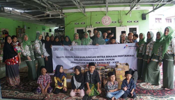 Peduli Sesama, Persatuan Wanita Patra Regional Sumbagut Gelar Bakti Sosial