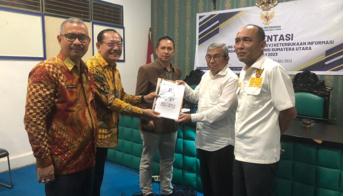 Tiga ‘Petinggi’ Pemkab Nias Presentasi Monev 2023 di KI Sumut