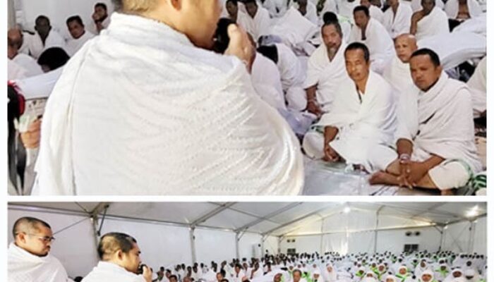Tuan Guru Besilam Sampaikan Khutbah Arafah Di Hadapan Jemaah Kloter 11 Palas