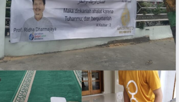 Sambut Idul Adha, Prof.Ridha Dharmajaya Salurkan Air Mineral Al Fatih Ke Puluhan Masjid Di Medan