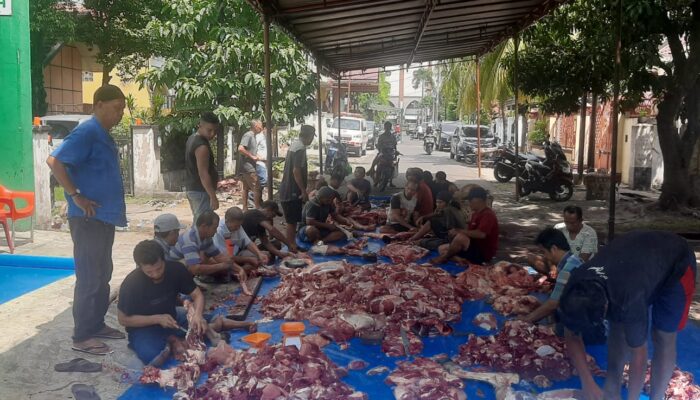 Alhamdulillah ! Idul Adha 1444 H, Ladon Sembelih 10 Hewan Kurban