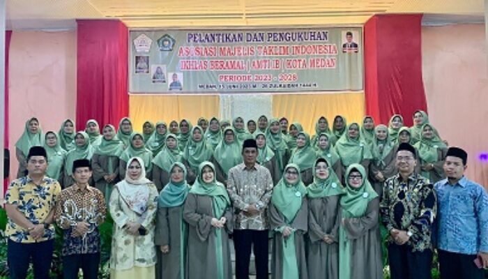 Kakan Kemenag Buka Mukerda Dan Lantik Pengurus AMTI IB Kota Medan Periode 2023 – 2028
