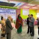 BAKAL Calon Legislatif (Bacaleg) dari Partai Kebangkitan Bangsa (PKB), Suryani Paskah Naiborhu (empat kanan) berbicara dengan pengurs Parsadaan Pomparan Ambarita Raja dohot Boruna (PPARB) Kota Medan, di Wisma Bethesda, Minggu (18/6/2023). Waspada/Ist