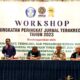 WAKIL Rektor II UMSU Prof. Dr. Akrim, M.Pd saat membuka Workshop Peningkatan Peringkat Jurnal Terakreditasi upaya meningkatan mutu dan tata kelola jurnal ilimiah nasional menuju terakreditasi dan terindeks internasional bereputasi. Waspada/Ist