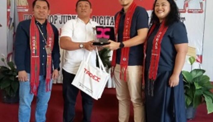 PWI Bonapasogit Gelar Workshop Jurnalis Digital Kerjasama Dengan Telkomsel