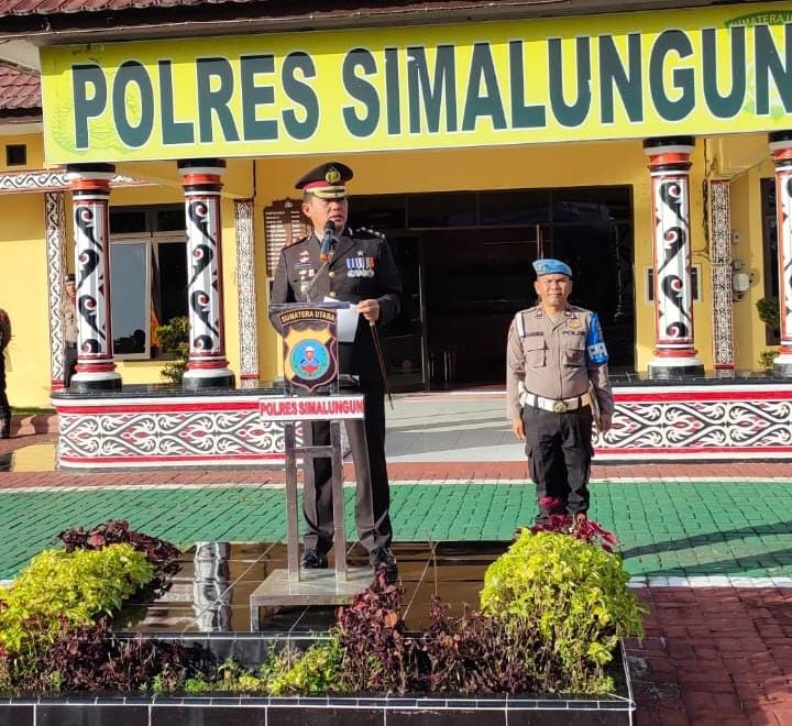 Polres Simalungun Gelar Upacara Harlah Pancasila, Ini Pesan Irup