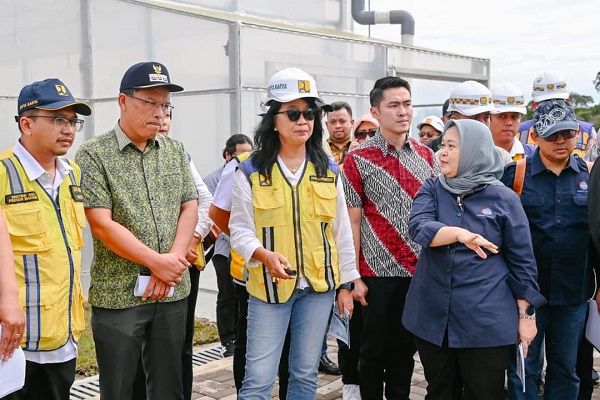 Dirjen Cipta Karya Kementrian PUPR dan Dirjen Pendidikan Tinggi Kemendikbudristek berkunjung ke TSTH2. Waspada/Ist